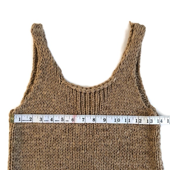 Moon River Woven Knit Sleeveless Tank Top - Picture 5 of 7